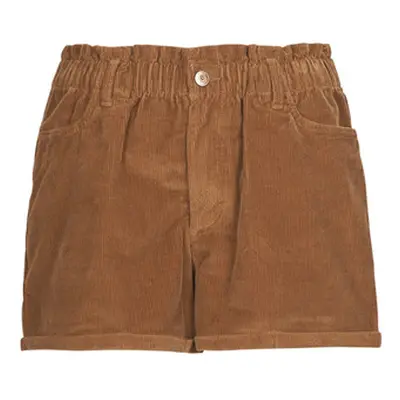 Only ONLCUBA-FLORA HW PB CORD SHORTS PNT women's Shorts in Brown