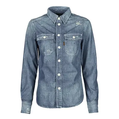 G-Star Raw KICK BACK WORKER SHIRT WMN LS women's Shirt in Blue