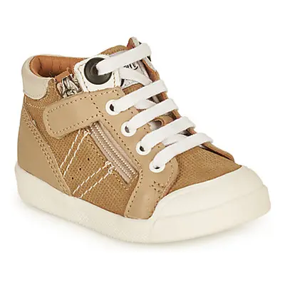 GBB ANATOLE boys's Children's Shoes (High-top Trainers) in Beige