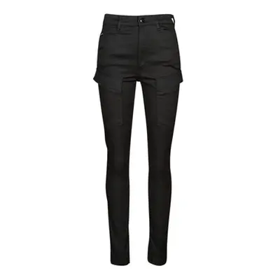 G-Star Raw Kafey Cargo Ultra High Skinny women's Trousers in Black