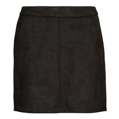 Vero Moda VMDONNADINA FAUXSUEDE SHORT SKIRT NOOS women's Shorts in Black