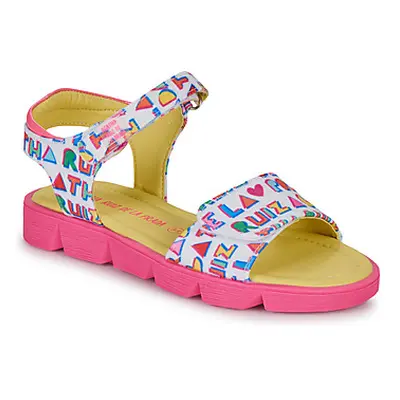 Agatha Ruiz de la Prada SMILEN girls's Children's Sandals in Multicolour