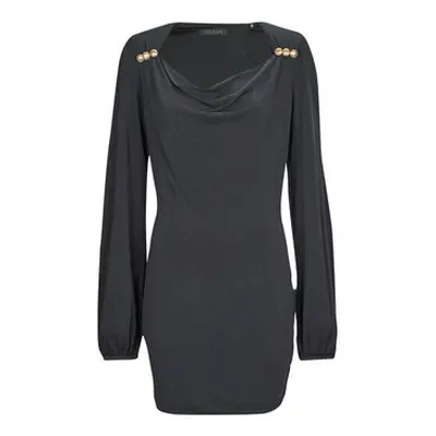 Guess LS BOAT NK CECILIA DRESS women's Dress in Black