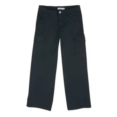 Name it NKFROSE WIDE TWILL CARGO 8108-BA girls's Trousers in Black