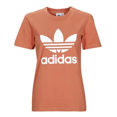 Adidas TREFOIL TEE women's T shirt in Pink