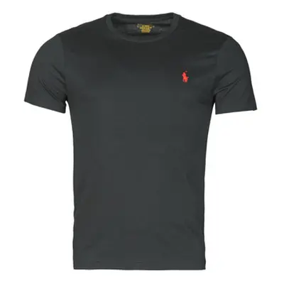 Polo Ralph Lauren T-SHIRT AJUSTE COL ROND EN COTON LOGO PONY PLAYER men's T shirt in Black