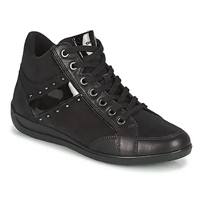 Geox MYRIA women's Shoes (High-top Trainers) in Black