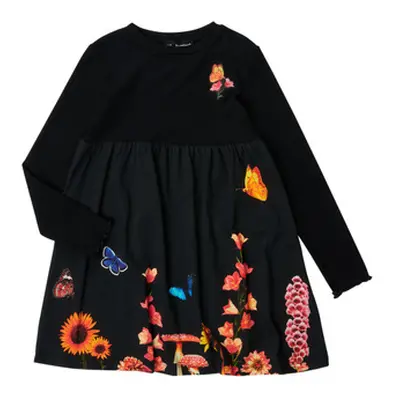 Desigual ALCAZAR girls's Children's dress in Black