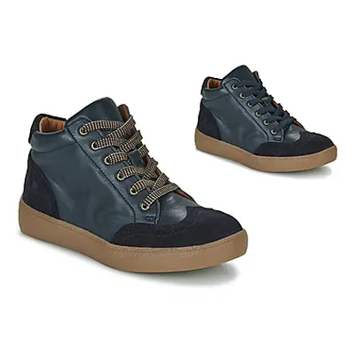 Little Mary DOUCEUR boys's Children's Shoes (High-top Trainers) in Blue