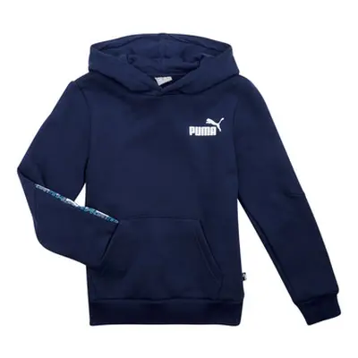 Puma ESS TAPE CAMO HOODIE FL B boys's Children's sweatshirt in Marine