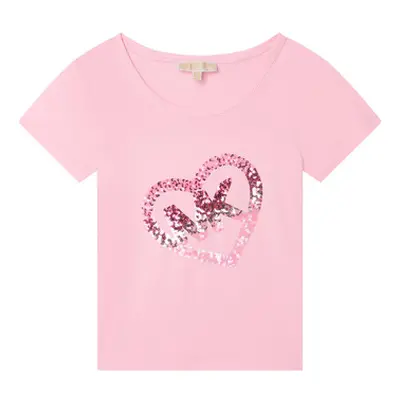 MICHAEL Michael Kors R15185-45T-C girls's Children's T shirt in Pink