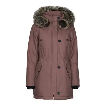 Only ONLIRIS FUR WINTER PARKA CC OTW women's Parka in Pink