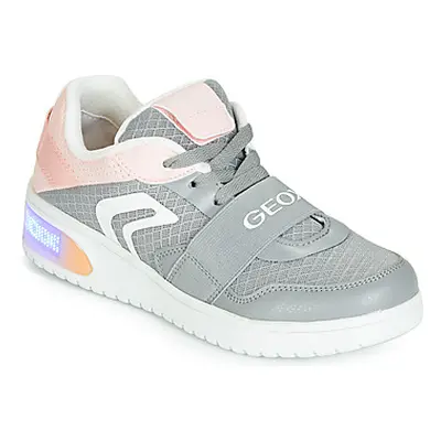 Geox J XLED GIRL girls's Children's Shoes (Trainers) in Grey