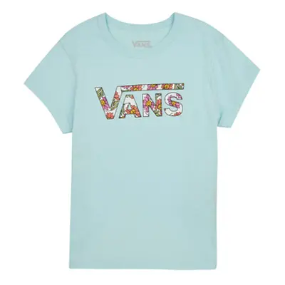 Vans ELEVATED FLORAL FILL MINI girls's Children's T shirt in Blue