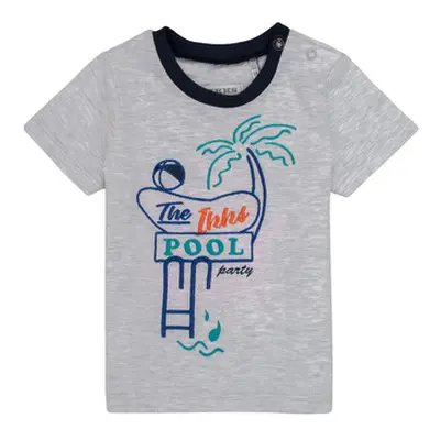 Ikks LISIANA boys's Children's T shirt in Grey