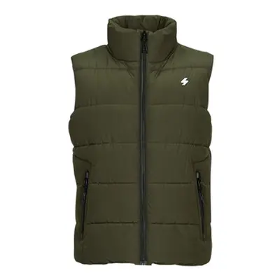 Superdry SPORTS PUFFER GILET men's Jacket in Kaki