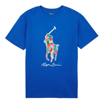 Polo Ralph Lauren SS CN-KNIT SHIRTS-T-SHIRT boys's Children's T shirt in Blue