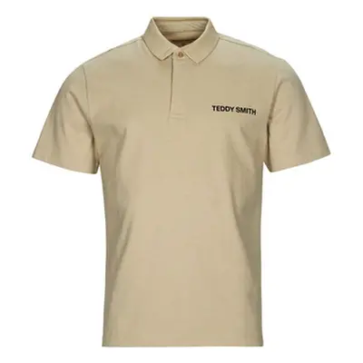 Teddy Smith P-RAY MC men's Polo shirt in Beige