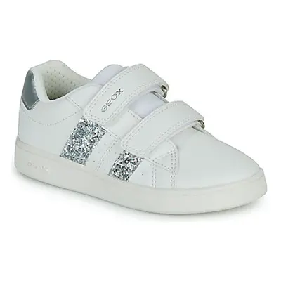 Geox J ECLYPER GIRL girls's Children's Shoes (Trainers) in White