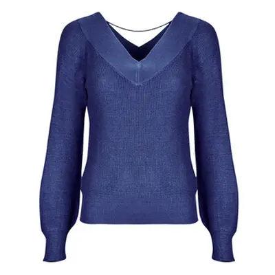 Vero Moda VMNEWLEXSUN LS DOUBLE V-NCK women's Sweater in Blue