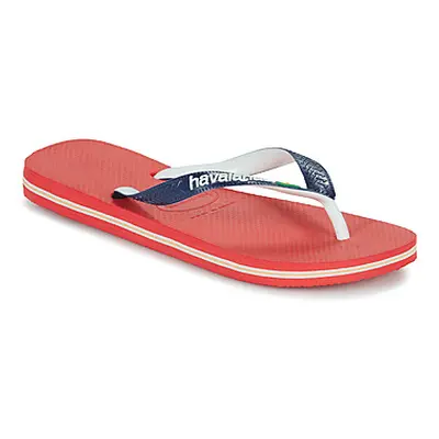 Havaianas BRASIL MIX men's Flip flops / Sandals (Shoes) in Red