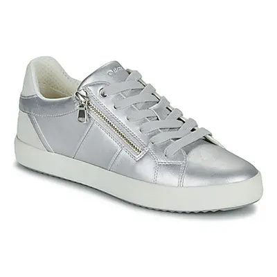 Geox BLOMIEE women's Shoes (Trainers) in Silver