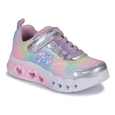 Skechers FLUTTER HEART LIGHTS girls's Children's Shoes (Trainers) in Multicolour