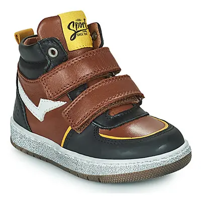 GBB ODAFI boys's Children's Shoes (High-top Trainers) in Brown