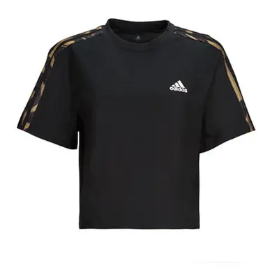 Adidas VIBAOP 3S CRO T women's T shirt in Black