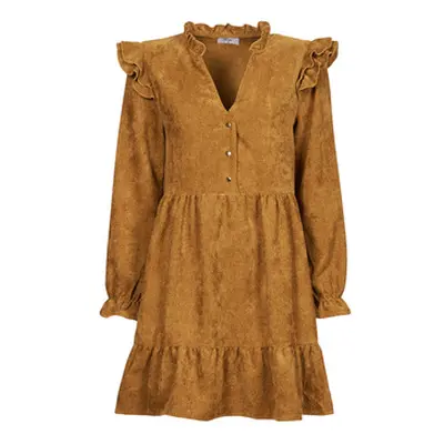 Betty London PINEA women's Dress in Brown