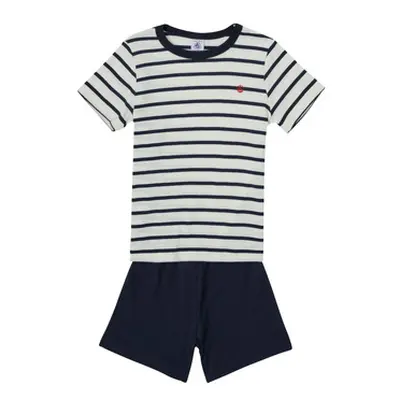 Petit Bateau TREW boys's Sleepsuits in Multicolour