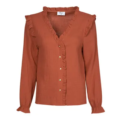 Betty London JELLY women's Blouse in Brown