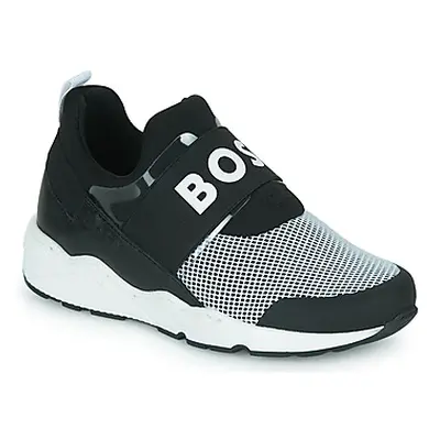 BOSS J29296 boys's Children's Shoes (Trainers) in Black