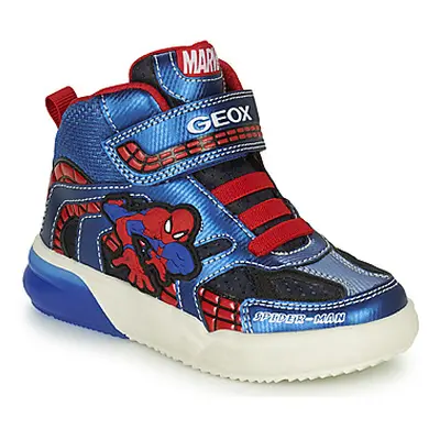 Geox J GRAYJAY BOY C boys's Children's Shoes (High-top Trainers) in Blue