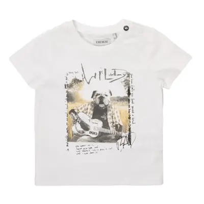 Ikks ECHARPOS boys's Children's T shirt in White