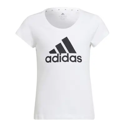 Adidas FEDELINE girls's Children's T shirt in White