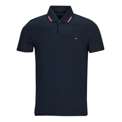 Tommy Hilfiger COLLAR PLACEMENT REG POLO men's Polo shirt in Marine