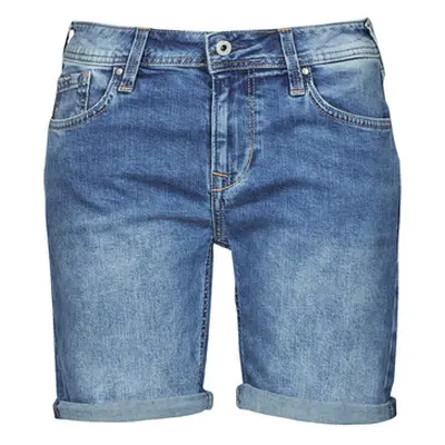 Pepe jeans POPPY women's Shorts in Blue