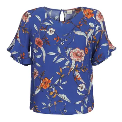 Cream ALLY women's Blouse in Blue