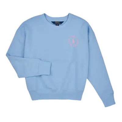 Polo Ralph Lauren BUBBLE PO CN-KNIT SHIRTS-SWEATSHIRT girls's Children's Sweatshirt in Blue