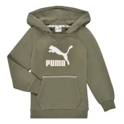 Puma T4C HOODIE boys's Children's sweatshirt in Kaki