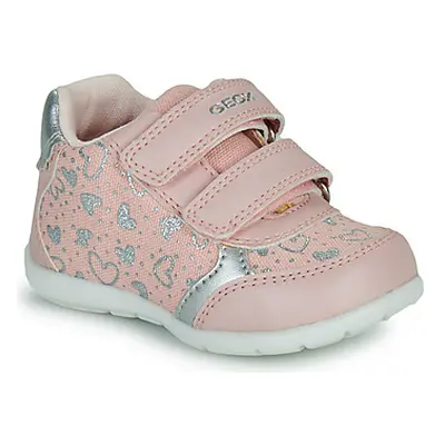 Geox B ELTHAN GIRL girls's Children's Shoes (Trainers) in Pink