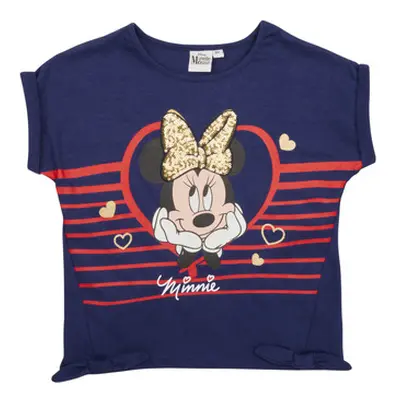 TEAM HEROES T-SHIRT MINNIE girls's Children's T shirt in Marine