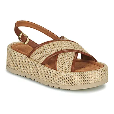 Unisa CLAREN women's Sandals in Beige