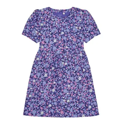 Name it NMFFANN SS DRESS girls's Children's dress in Purple