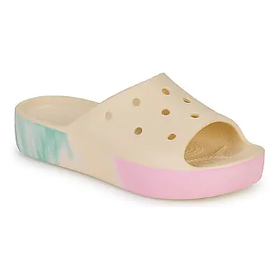 Crocs CLASSIC PLATFORM OMBRE SLIDE women's Sliders in Beige