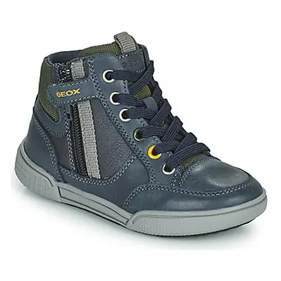 Geox POSEIDO boys's Children's Shoes (High-top Trainers) in Blue