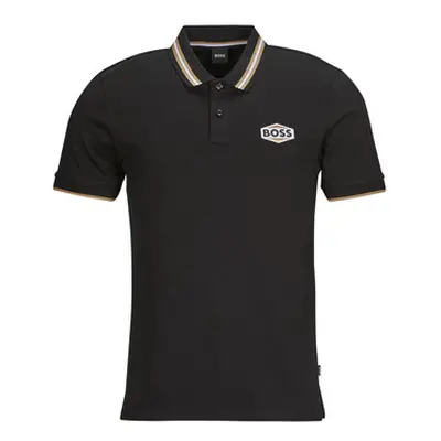 BOSS PARLAY 194 men's Polo shirt in Black