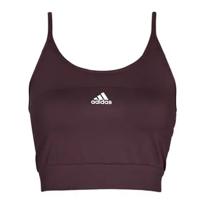 Adidas W SML SPAGCROP women's Vest top in Bordeaux