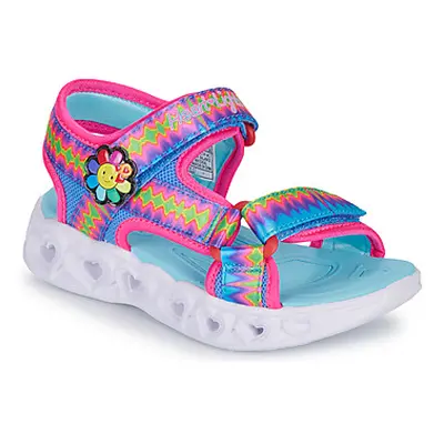 Skechers HEART LIGHTS SANDALS girls's Children's Sandals in Pink